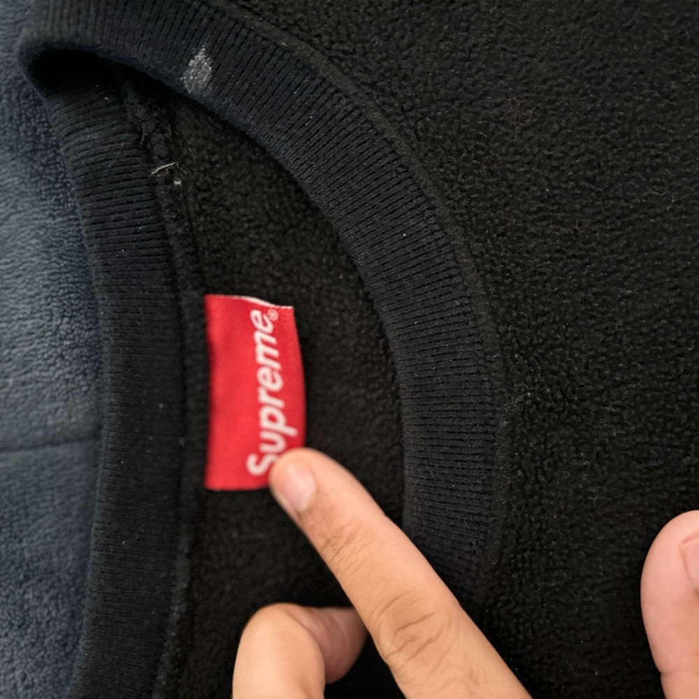 Supreme Black Fleece Pullover